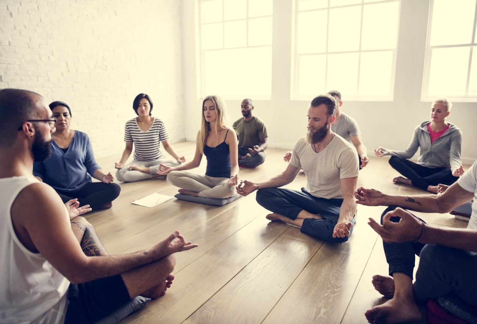 Diversity,People,Exercise,Class,Relax,Concept